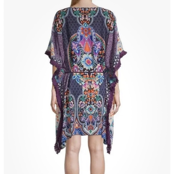 Johnny Was Saba Tunic Swimsuit Cover/Bathing Suit Cover Up Size L - Picture 4 of 11